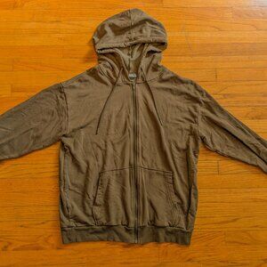 Eddie Bauer // Men's Zip-Up Hoodie // Olive-Army Green // M